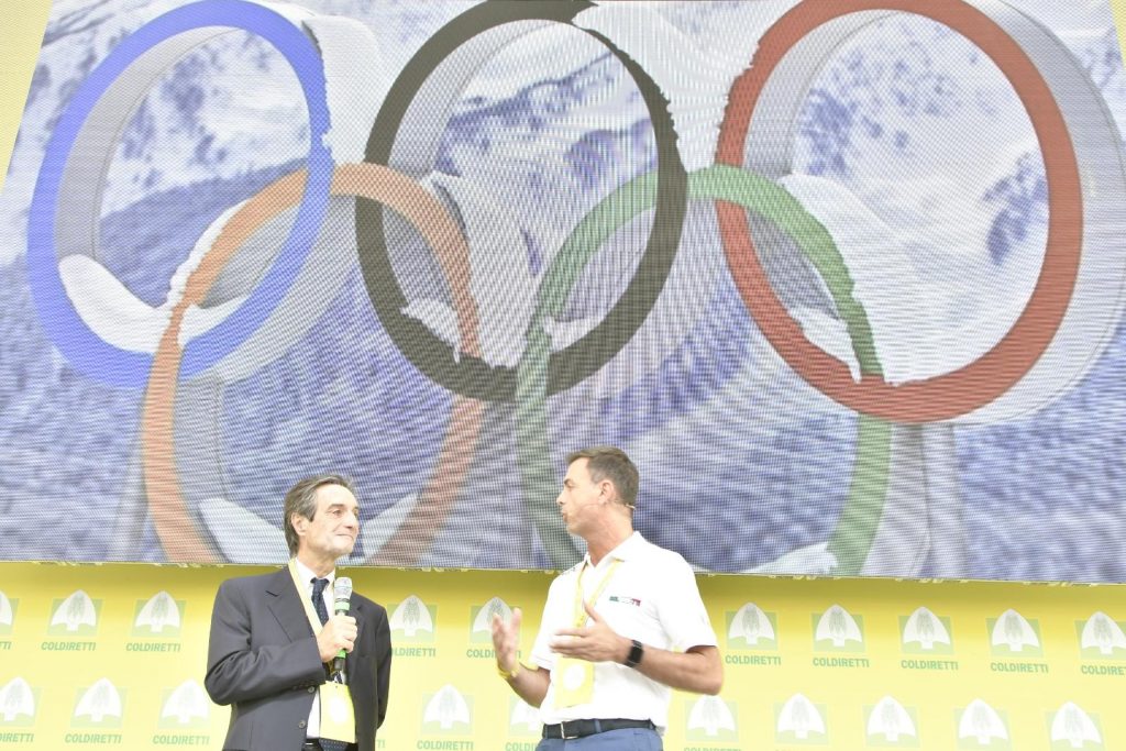 Agricoltura Fontana inaugura Villaggio Coldiretti: prodotti italiani da difendere in Europa. Coldiretti ha offerto il suo sostegno alla Regione Lombardia per l'organizzazione delle Olimpiadi invernali del 2026.
