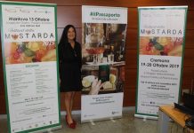 L'assessore Lara Magoni alla presentazione della quinta edizione del Festival della mostarda.