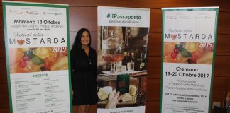 L'assessore Lara Magoni alla presentazione della quinta edizione del Festival della mostarda.