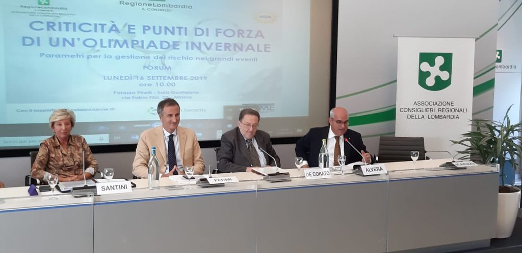 de corato forum sicurezza palazzo pirelli