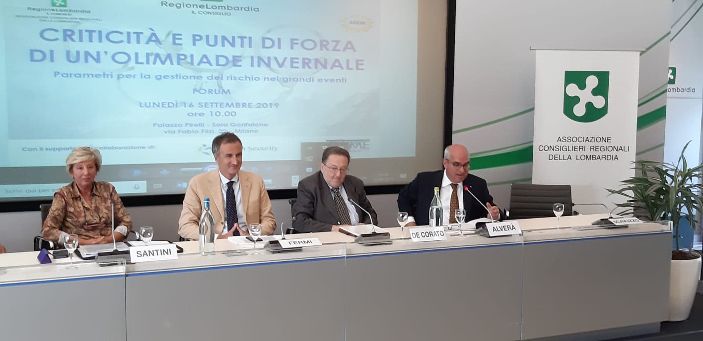 de corato forum sicurezza palazzo pirelli