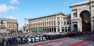 Polizia Locale di Milano. L'assessore Stefano Bolognini ha presenziato su delega del Governatore Fontana alla Cerimonia per i 159 anni dalla fondazione del Corpo.