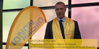 Campagna della Protezione Civile 'Io non rischio': Antonio Rossi nel videomessaggio di invito a partecipare all'iniziativa di Erba.