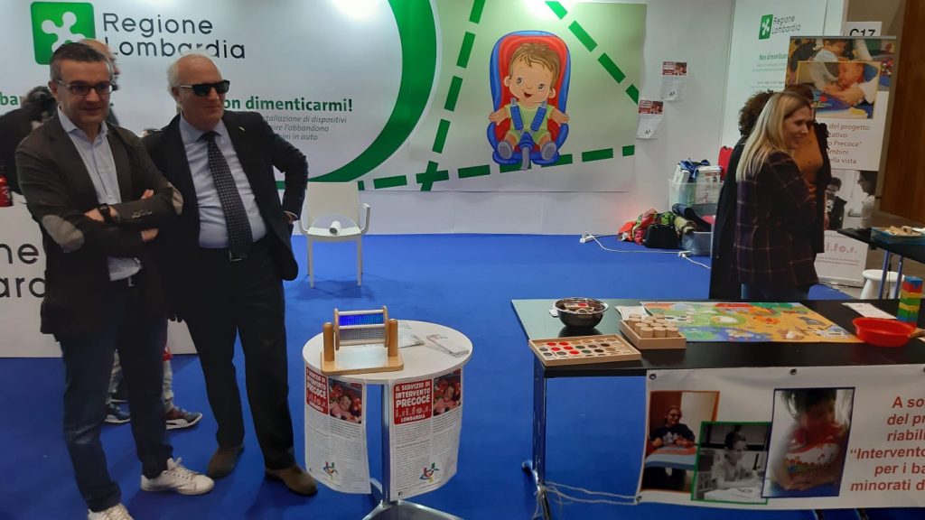 Fiera Milano Giocattolo, 'assessore Stefano Bolognini con Nicola Stilla, presidente di UICI Milano.