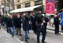 iV novembre, l'assessore De Corato alla testa del corteo.
