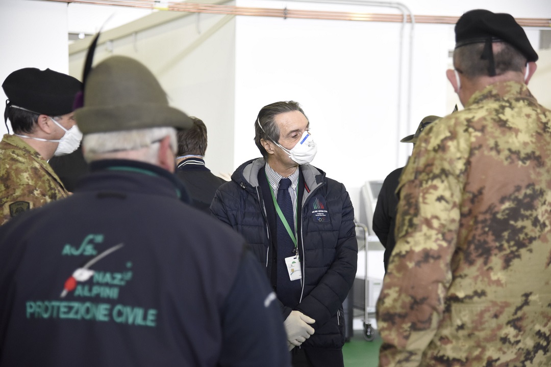 coronavirus fiera bergamo ospedale