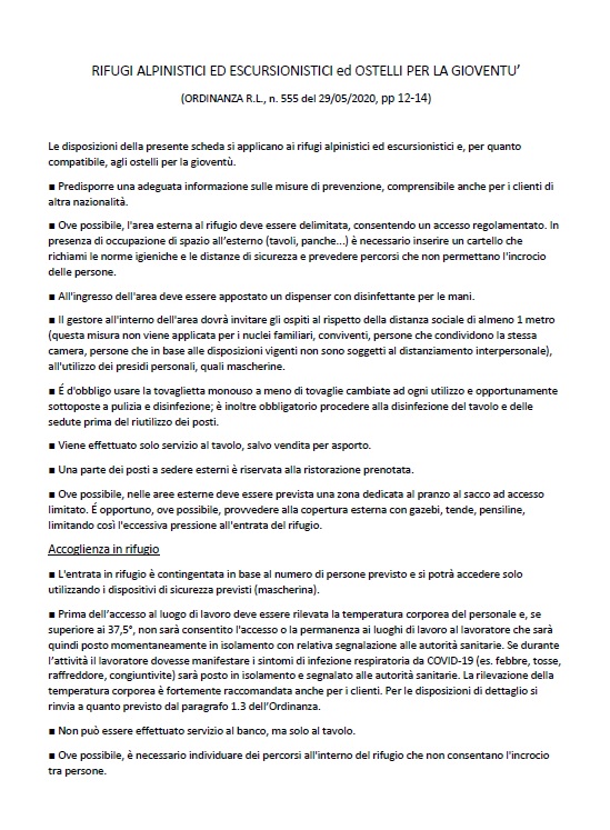 L'Ordinanza di Regione Lombardia per la parte riguardante la riapertura dei rifugi alpini_1