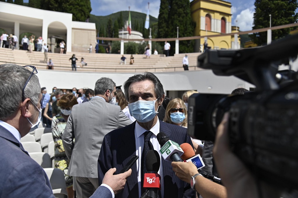 Il presidente Fontana commenta la candidatura di Brescia e Bergamo a capitali della cultura 2023