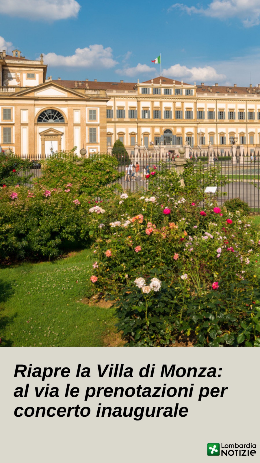 Riapre la Villa di Monza