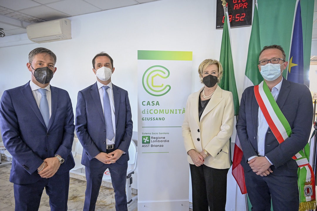 Letizia Moratti e Fabrizio Sala inaugurano Casa di Comunità di Giussano