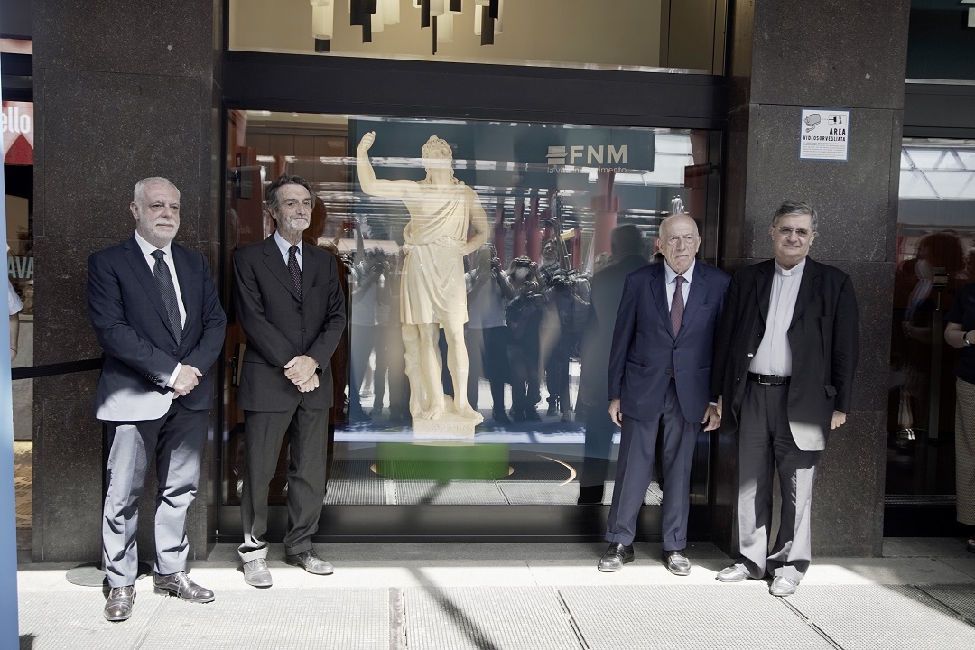 La Statua di San Abdon da oggi è ammirabile alla stazione piazza Cadorna