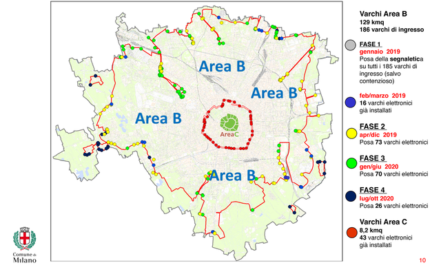 area b comune milano