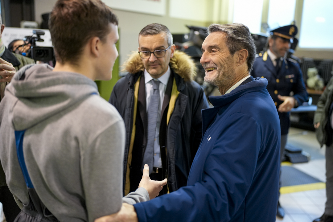 Fontana con Valditara all'Istituto Salesiani