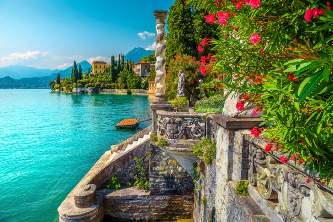 Uno scatto di Villa Monastero, a Varenna, in provincia di Lecco: la storica residenza è coinvolta nell’iniziativa ‘Ville Aperte 2025’ in Lombardia