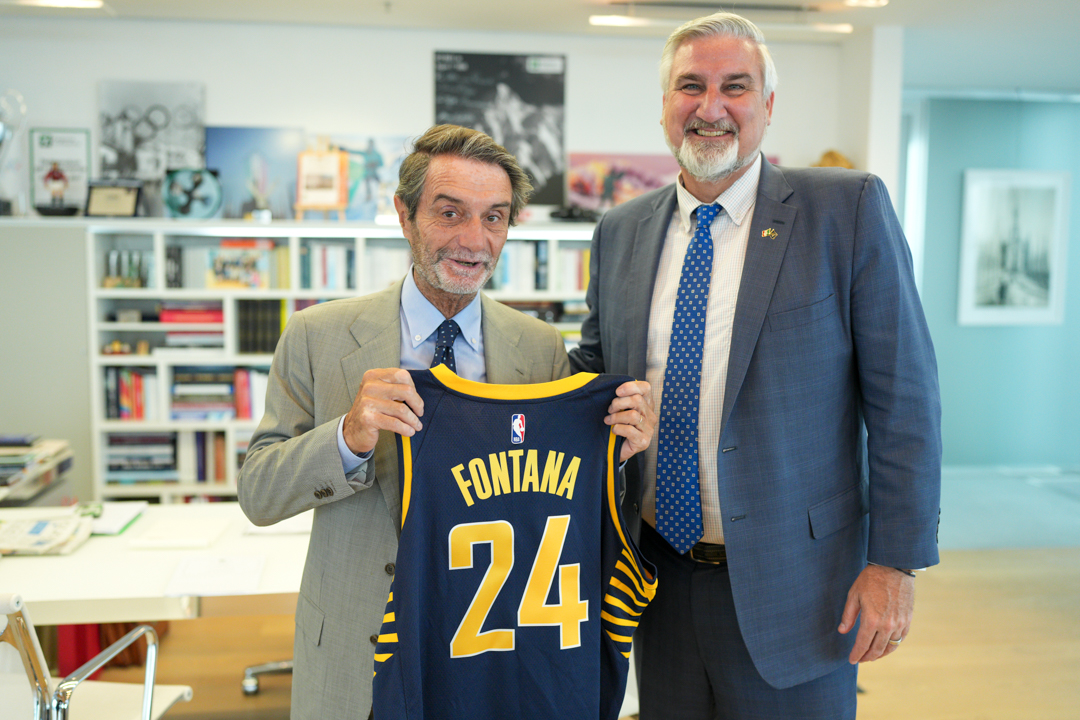 fontana riceve governatore indiana