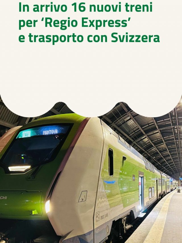 In arrivo 16 nuovi treni per ‘Regio Express’