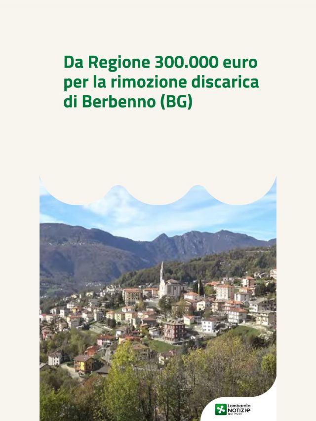 Da Regione 300.000 euro