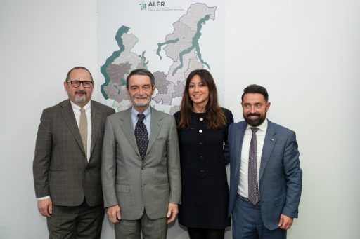 Stefano Cavallin presidente Aler Varese, Attilio Fontana, Elena Lucchini e Paolo Franco
