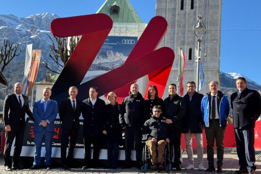L'evento di lancio delle Paralimpiadi a Cortina