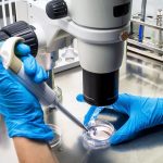 scienziato in laboratorio analisi per premio Lombardia Ricerca 2025