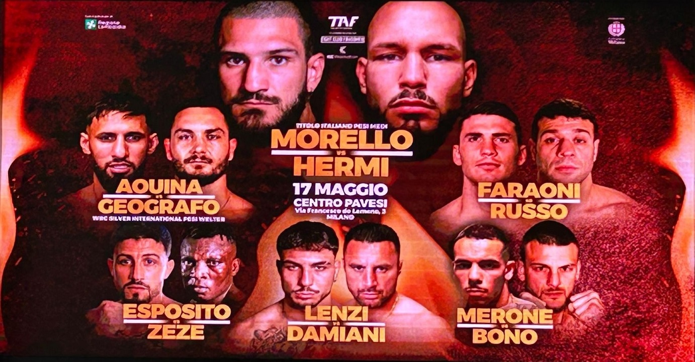 Taf 9 , la boxe professionistica in scena a Milano.