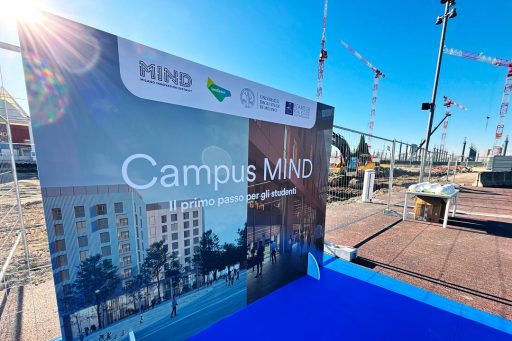 Cantiere del Campus studentesco dell’Università degli Studi di Milano a MIND - Milano Innovation District, in costruzione presso Arexpo a cura di Lendlease e Renco