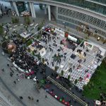 Il presidente Attilio Fontana commenta i dati sull'affluenza di visitatori al Belvedere di Palazzo Lombardia in occasione della Design Week