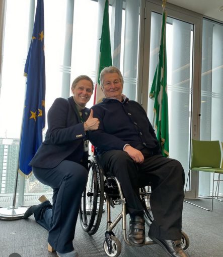 Federica Picchi sottosegretario Sport e Giovani di Regione Lombardia+ Pierangelo Santelli presidente Cip