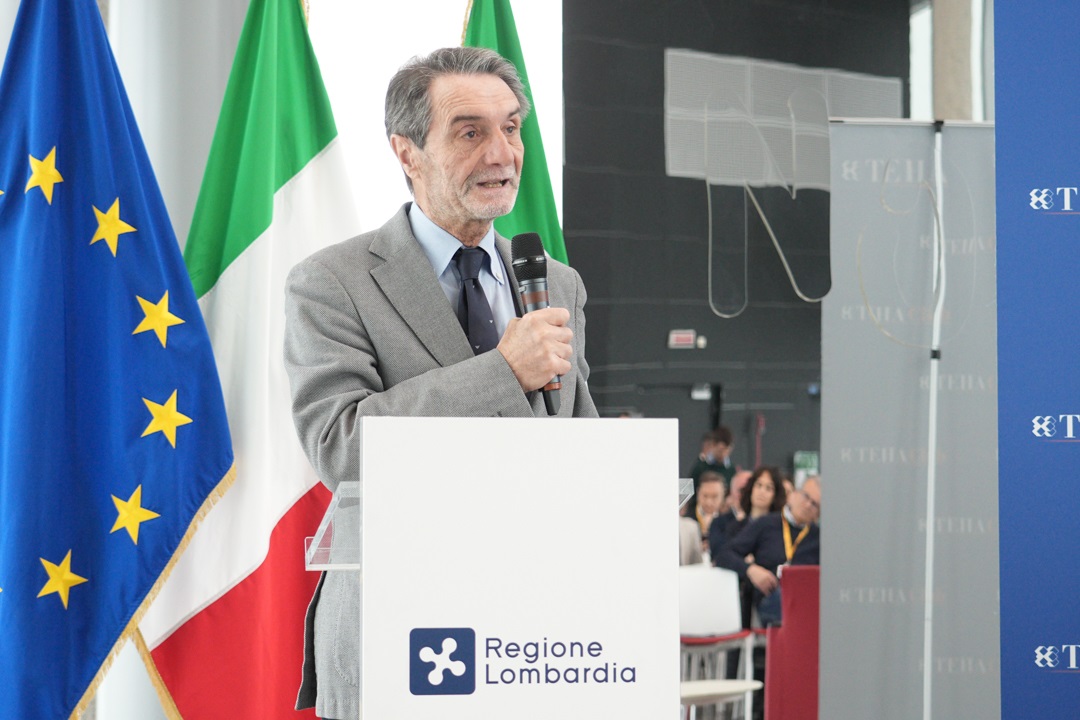 Il presidente di Regione Lombardia, Attilio Fontana, intervenuto per promuovere i tre borghi della Lombardia candidati al concorso ‘Best Tourism Villages 2025': Clusone, Bellano e Monte Isola