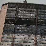 Palazzo Pirelli dopo l'incidente aereo