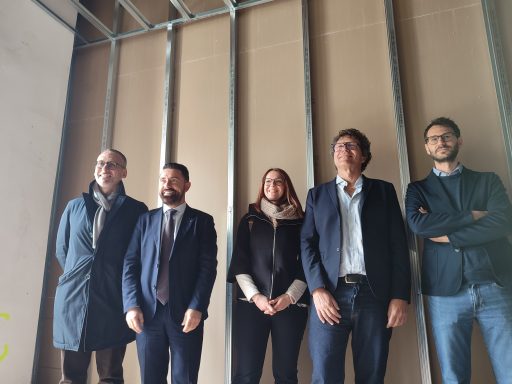 Franco visita cooperativa Lecco, per finanziamento alloggi a persone con fragilità