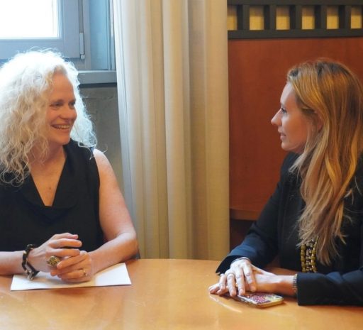 Il premio Oscare Mag LeFauve e l'assessore alla Cultura di Regione Lombardia Francesca Caruso