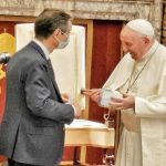 Papa Francesco, in udienza, esprime al presidente Fontana e alla Lombardia il suo grazie per l'impegno contro il Covid