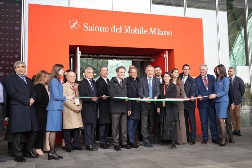 design, taglio del nastro inaugurazione salone mobile 2025 