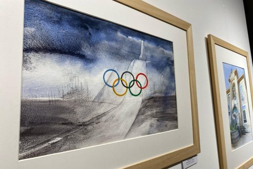 Il presidente di Regione Lombardia, Attilio Fontana, è intervenuto alla mostra di acquerello 'Olimpiadi invernali e il loro ambiente'