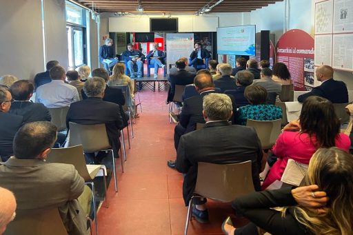 Gli assessori Giorgio Maione e Alessandro Beduschi all'assemblea 2025 di Condifesa a Brescia
