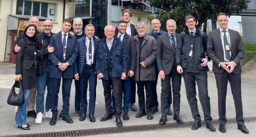 Delegazione di amministratori locali del Sud Est milanese e dall’area della Martesana, guidata dall'assessore regionale ai Trasporti e Mobilità sostenibile di Regione Lombardia, Franco Lucente, in visita alla torre di controllo dell'aeroporto di Milano Linate