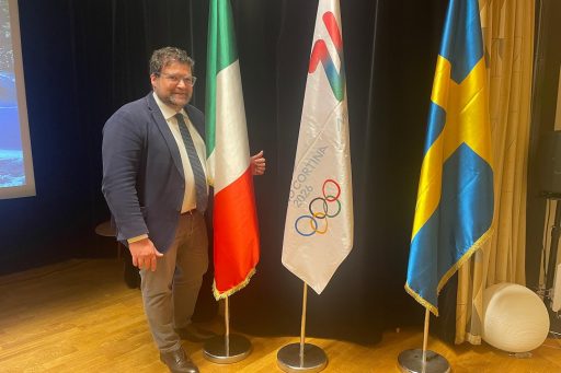 Giorgio Maione a Stoccolma al Roadshow per le Olimpiadi 2026