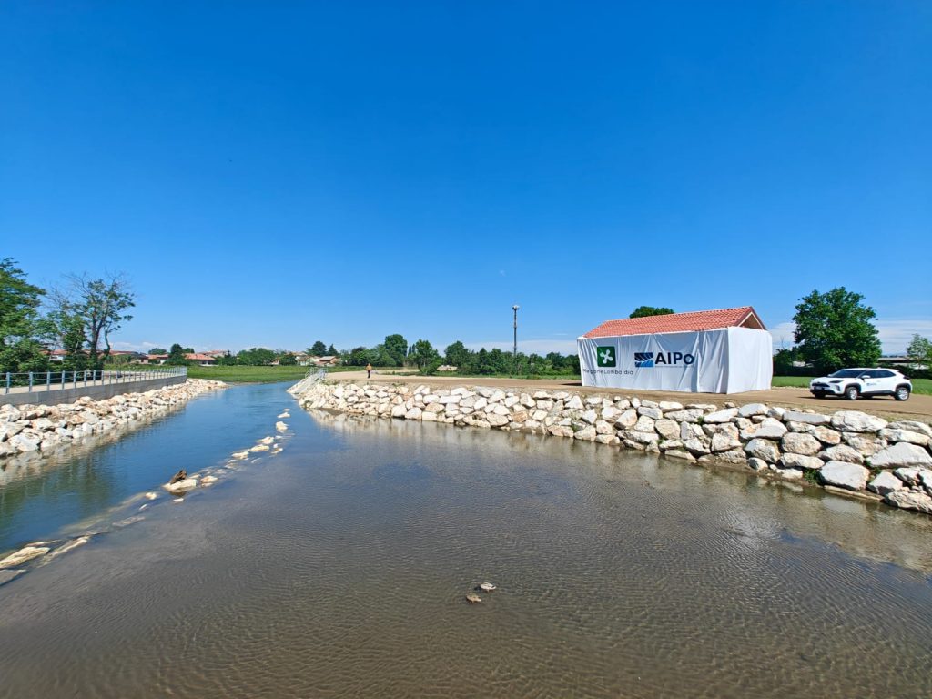 Inaugurata la vasca di laminazione sul fiume Olona a Canegrate