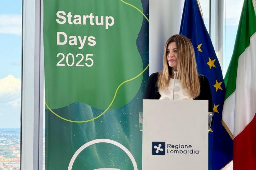 Marina Canovaro, head of innovation projects di MUSA, è intervenuta a Palazzo Lombardia durante la presentazione dell'edizione 2025 delle Startup Competitions