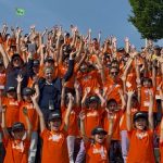 Scuola attiva kids Lombardia, festa finale all'Arena civica di Milano con Federica Picchi, sottosegretario ala Presidenza della Regione Lombardia con delega a Sport e Giovani.