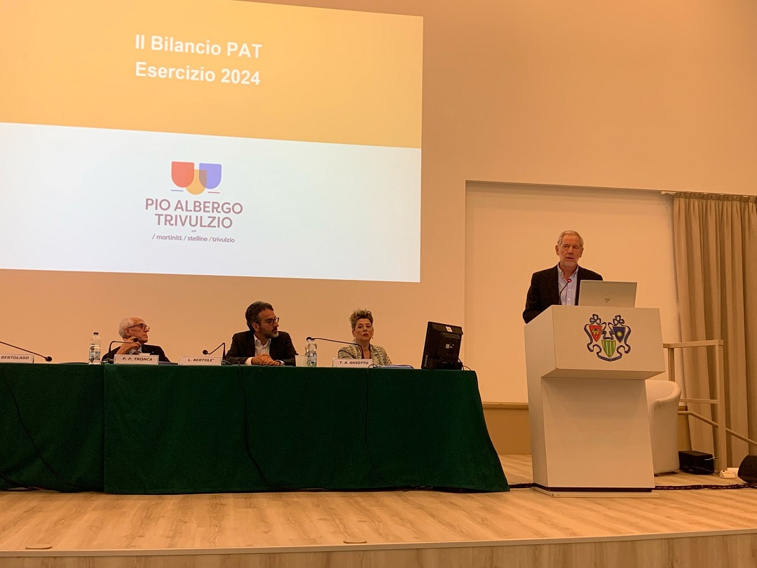 L’assessore regionale al Welfare, Guido Bertolaso, intervenuto alla conferenza stampa di presentazione dei conti del bilancio 2024 del Pio Albergo Trivulzio