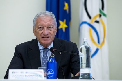 Nella foto Ansa, il neo presidente CONI Luciano Buonfiglio, a lui gli auguri della Lombardia che, presto lo vedrà per le Olimpiadi 2026 Milano Cortina