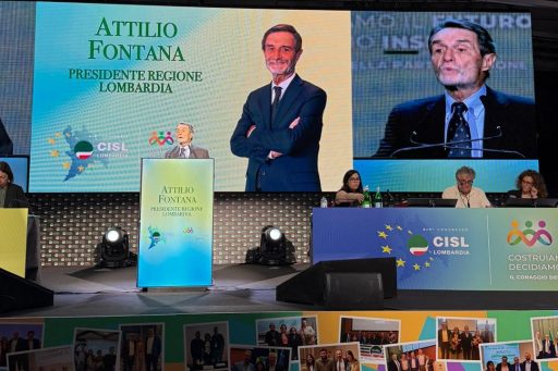 L'intervento del presidente Attilio Fontana al 14° Congresso CISL Lombardia 