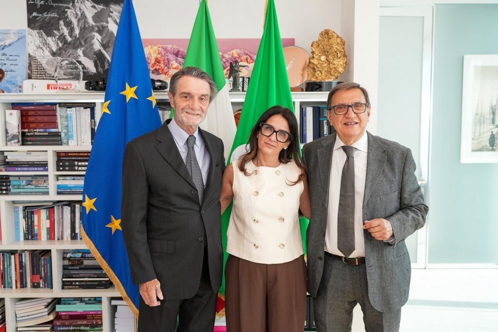 L’incontro, in Regione Lombardia, tra la figlia di Teresa Meneghetti e il governatore Fontana e l’assessore regionale La Russa