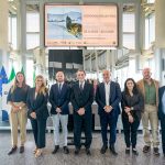 In foto la presentazione della mostra dedicata a Giovanni Segantini svoltasi al Belvedere di Palazzo Lombardia: in primo piano il presidente della Regione, Attilio Fontana, e l’assessore regionale Francesca Caruso con altri relatori