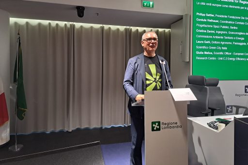 L'architetto Andreas Kipar ha partecipato a Palazzo Lombardia all'evento organizzato da Green City Italia dedicato alla rigenerazione urbana