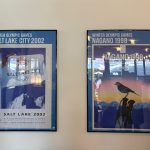 In foto i quadri della mostra ‘Emozioni dei Giochi’ al MAGA di Gallarate (VA)