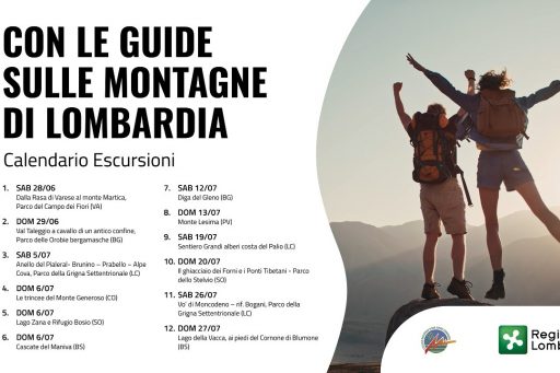 Guide alpine Lombardia,, il calendario 2025 delle escursioni