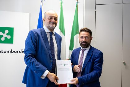 L’assessore alla Casa e Housing sociale, Paolo Franco, e il rettore dell’Università di Bergamo, Sergio Cavalieri, hanno firmato la convenzione attuativa per il progetto di riqualificazione delle ex caserme Montelungo e Colleoni